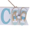 Set 3 Cartelli a Forma di Freccia con Scritta Beach Larghezza 39 cm