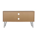 Mobile TV 4 Cassetti 1 Anta 3 Ripiani 120x39x64 cm in Legno MDF Effetto Rovere