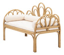 Panca Panama Con Cuscini 130x60x90cm cm in Ferro e Poliestere