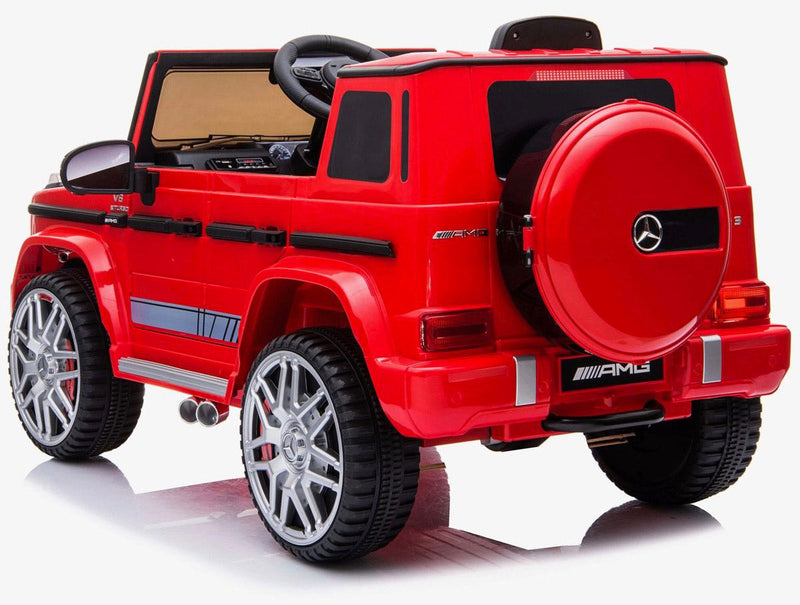 Macchina Elettrica per Bambini 12V con Licenza Mercedes G63 AMG Fuoristrada Rossa