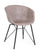 Chaise Warhol Noir Beige Vintage en Similicuir Beige