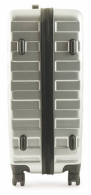 Trolley Valigia Bagaglio a Mano Rigida in Policarbonato 4 Ruote TSA Soriani Silver