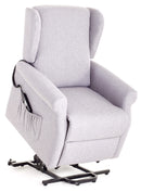 Poltrona Alzapersona Elettrica 2 Motori in Tessuto Vittoria Rossa