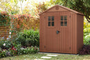 Casetta da Giardino Porta Attrezzi 190x122x221 cmin Evotech+ Keter Darwin 6x4 Marrone