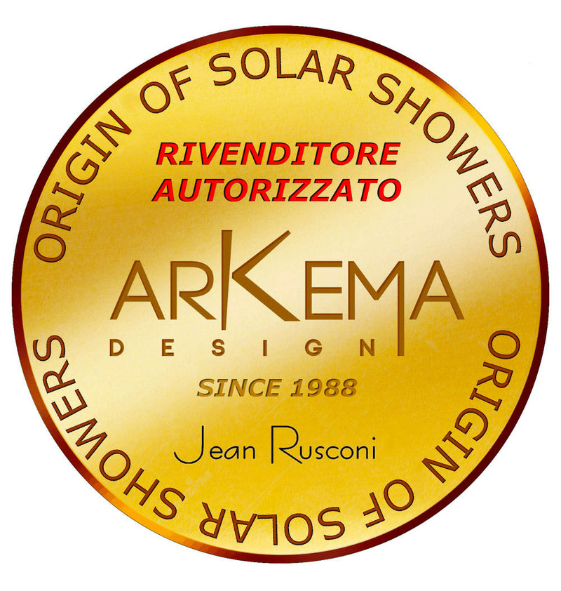 Doccia Solare da Esterno Giardino 20L Miscelatore e Lavapiedi Arkema Happy One Grigio Antracite