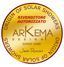 Doccia Solare da Esterno Giardino 20L Miscelatore e Lavapiedi Arkema Happy One Verde Scuro