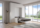Letto Matrimoniale Francese a Scomparsa Salvaspazio con Sofà Kentaro H250 cm Bianco