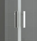 Box Doccia Angolare 2 Ante Scorrevoli in Cristallo Fumè 6mm H185cm Vorich Itria Varie Misure