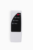 Stufa Stufetta da Parete 500W con Telecomando Display LCD Kooper Ghibli Bianco