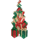 Albero di Natale Luminoso con Pacchi Regalo Decorazione Natalizia 192 cm 544 LED