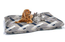 Cuscino Imbottito per Cani e Gatti 60x100 cm in Microfibra Pennellate 