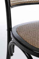 Sedia Carrel Nero in Legno