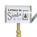 Cassetta posta di Babbo Natale Natalizia Ø33xh127 cm in Metallo oro