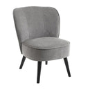 Poltrona Relax in Legno e Tessuto Colore Grigio Scuro Mod. Kansas 59x66x75H cm