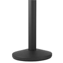 2 Colonnine Tendinastro 3 metri in Metallo Nero Opaco Ø36x101 cm Nastro Bianco