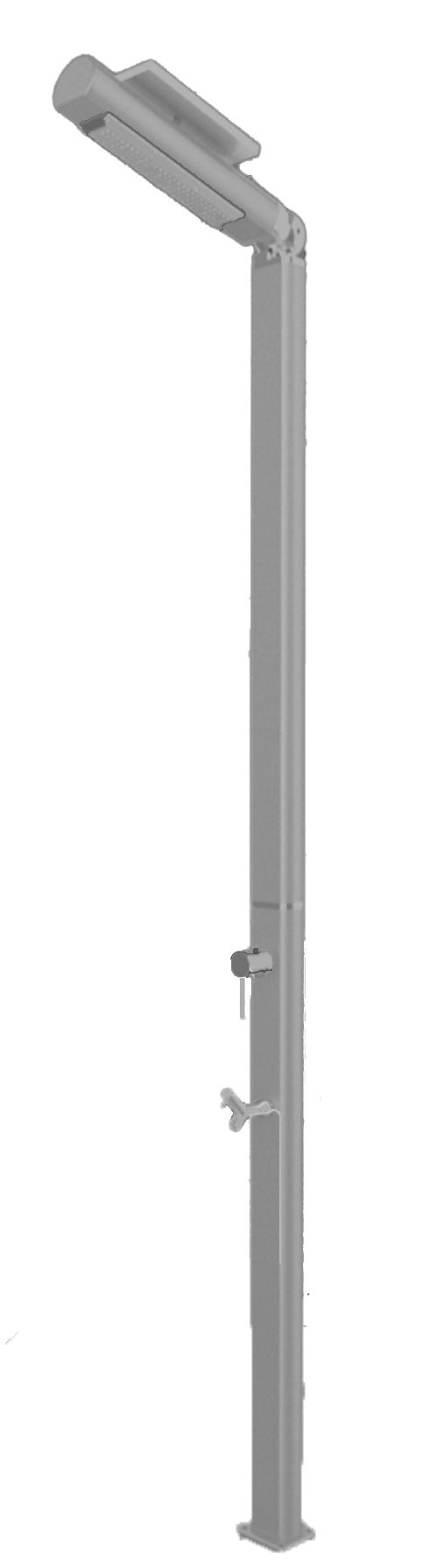 Doccia da Giardino Miscelatore e Lavapiedi con LED Arkema Quick Alluminio Satinato acquista