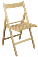Set 4 Sedie Pieghevole 47,5x42,5x45/79 cm in Legno di Faggio FSC Lucida