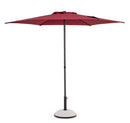 Ombrellone da Giardino Ø270x220 cm in Acciaio Samba Antracite-Burg