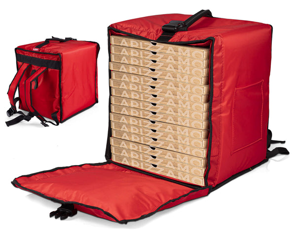 Sac à Dos Thermique Rigide Magnétique pour Pizzas à Emporter 15 Cartons Safemi Magnetic 15 Rouge acquista
