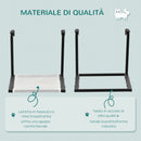 Amaca per Gatti da Parete 42,5x54x34 cm in Tessuto Nero