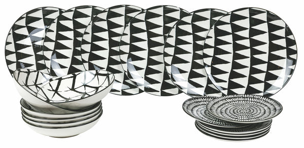 VdE Tivoli 1996 Service de table en porcelaine noire Mokala 18 pièces acquista