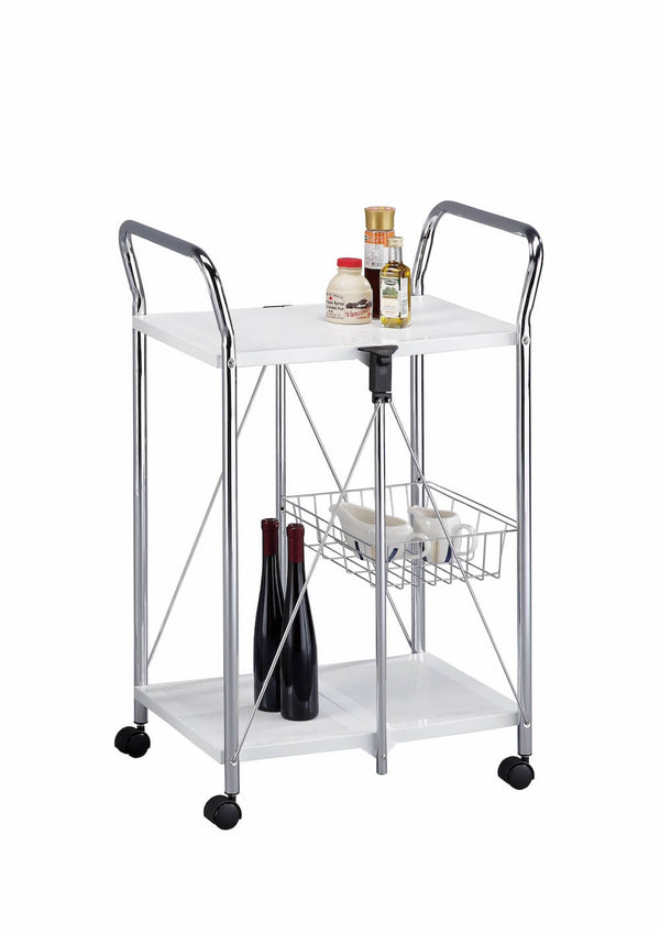 Chariot de cuisine pliant en acier Tosini série TA différentes couleurs sconto