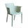 Fauteuil Cathy 60x58x76,5 cm en polypropylène vert menthe