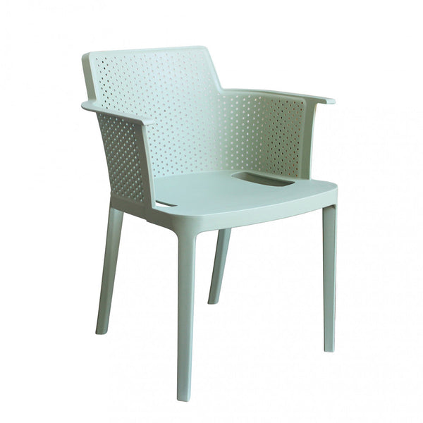 online Fauteuil Cathy 60x58x76,5 cm en polypropylène vert menthe