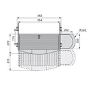 Supporto Porta Tastiera Estraibile con Ripiano Ausiliare per Mouse in Plastica Emuca Grigio