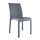 Lot de 2 chaises de jardin style rotin gris foncé