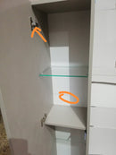 Pensile da Bagno 34x27x160 cm in Legno TFT Marte Pietra Avana Seconda Scelta