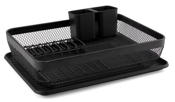 prezzo Égouttoir à Vaisselle et Couverts 46x29x14 cm Collection Noir