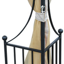 Gazebo da Giardino 3x3 m con Doppio Tettuccio in Metallo e Poliestere Beige 
