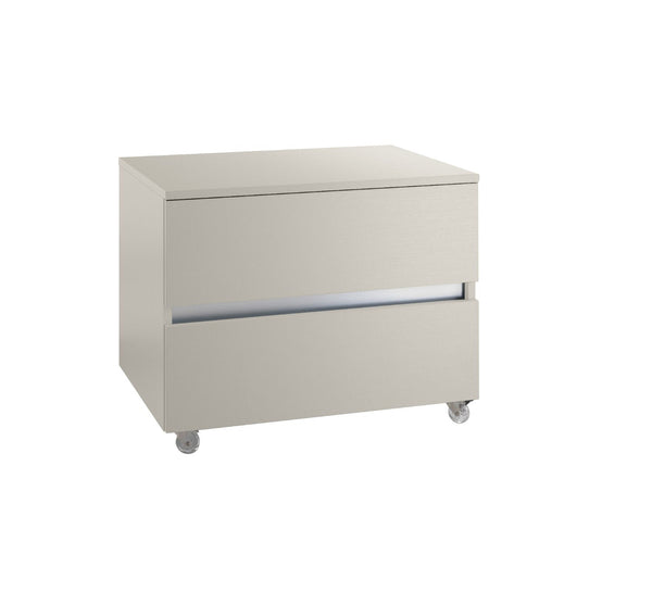 online Commode Mobile 2 Tiroirs Soft Close en Bois en Mélamine 70x52x57cm TFT Corde de Bali