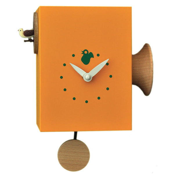 prezzo Horloge Coucou Murale 15X16X11Cm Pirondini Italia Trombettino Jaune Melon