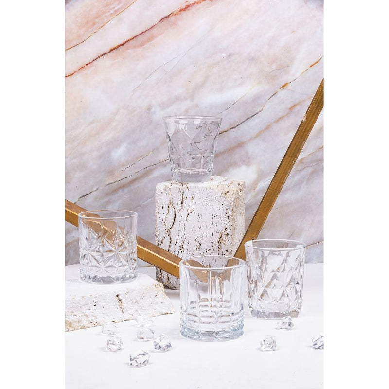 Set 6 Bicchieri Acqua Glace Chic in Vetro VdE Tivoli 1996 Trasparente