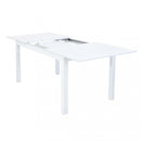 Tavolo Cuba Allungabile 150/210x90x75 h cm in Alluminio Bianco