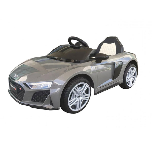 sconto Macchina Elettrica per Bambini 12V Licenza Ufficiale Audi R8 New Spyder con Telecomando e Sedile in pelle Grigio