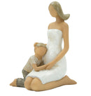 Donna Wood Incinta 8x7x11,5 cm in Poliresina