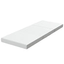 Materasso Pieghevole in Memory Foam 75x195x10 cm con Rivestimento Lavabile Bianco      