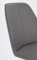 Set 4 Sedie 44x62x88h cm Maxwell Pu Grigio 