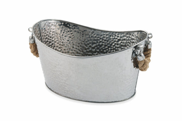 sconto Seau porte-bouteilles de champagne ovale en acier Soriani