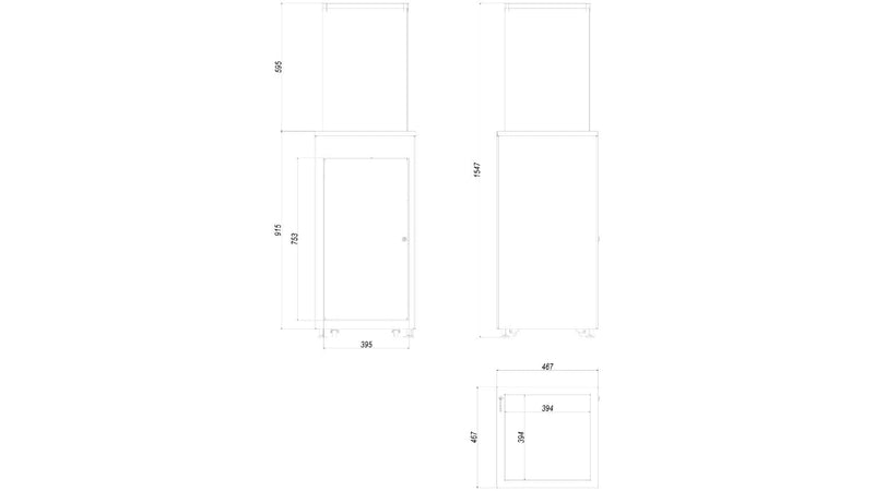 Stufa a Gas da Esterno 154,7x46,7x46,7cm Flig Gastonia Nero Satinato con Telecomando