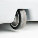 Espositore Pubblicitario Bifacciale con Ruote 100x140 cm in Alluminio da Esterno Antivento Silver