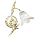 Applique 1xE14 Montatura Av Oro Vetro Spugnato Bianco E-Energy Amelia