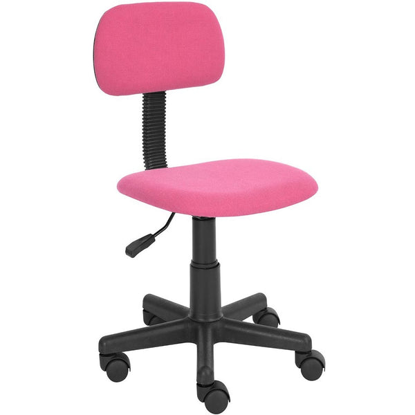 online Sedia Poltrona Operativa con 5 ruote Ufficio Cameretta Stanzetta in Tessuto Rosa