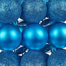 Set 24 Palle di Natale Ø7 cm Blu per Alberi
