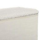 Scaletta per Cani e Gatti 3 Gradini Pieghevole e con Vano Contenitore 40x54x48 cm Bianco 