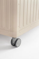 Baule Contenitore da Esterno 164,8x72x70h cm Apertura Facile e Ruote in Alluminio Ocean M Seta 