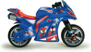 Moto Cavalcabile per Bambini 4-7 anni a Spinta Marvel Spidey 99x39x61 cm fino a 50 kg con Maniglia di Trasporto Blu 